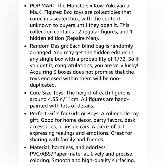 🆕 Labubu The Monsters Ma.K.a. Charming Figurine Toy-NIB Surprise Figurine - Picture 7 of 13